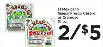 Food 4 Less El Mexicano Queso Fresco Casero Or Cremoso offer
