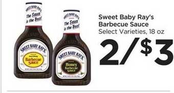 Food 4 Less Sweet Baby Ray's Barbecue Sauce offer