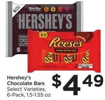 Food 4 Less Hershey's Chocolate Bars offer