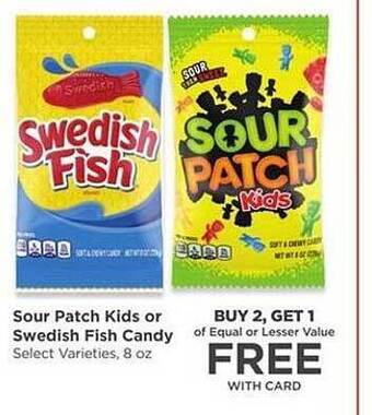 QFC Sour Patch Kids Or Swedish Fish Candy offer