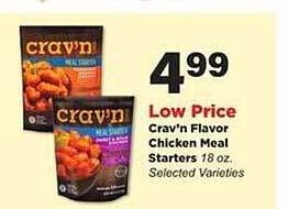 Stater Bros Crav'n Flavor Chicken Meal Starters offer