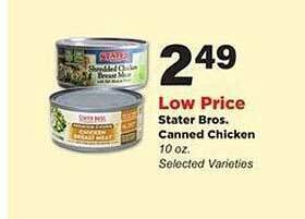 Stater Bros Stater Bros, Canned Chicken offer