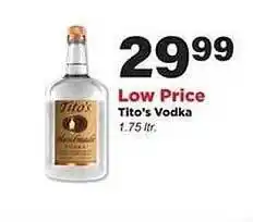 Stater Bros Tito's Vodka offer