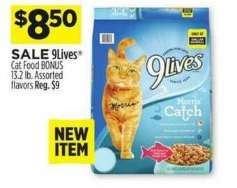 Dollar General 9lives Cat Food Bonus offer