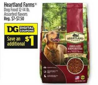 Dollar General Heartland Farms Dog Food offer
