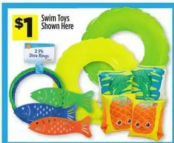 Dollar General Swim Toys Shown Here offer