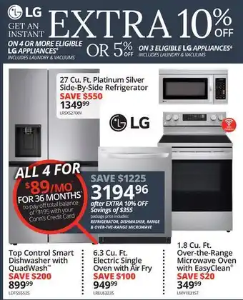 Conn's Home Plus Kitchen Package 4-in-1 offer