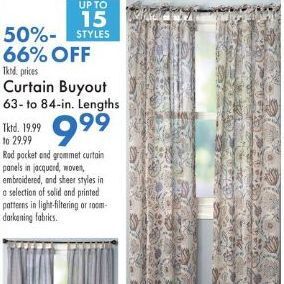 Boscov's Curtain Buyout offer