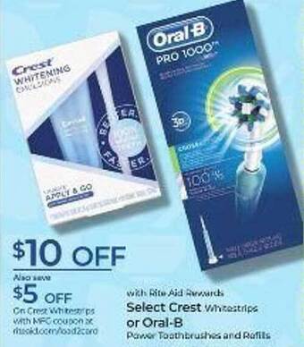 Rite Aid Crest Or Oral-b offer