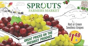 Sprouts Farmers Market Red Or Green Seedless Grapes offer