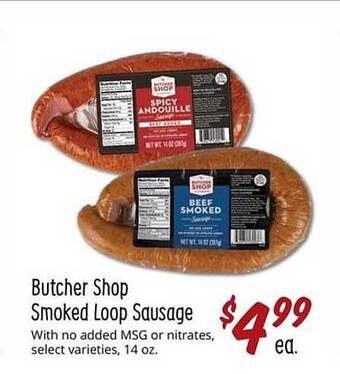 Sprouts Farmers Market Butcher Shop Smoked Loop Sausage offer