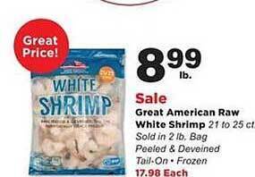Stater Bros Great American Raw White Shrimp offer