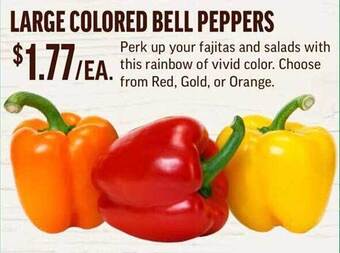 Central Market Large Colored Bell Peppers offer