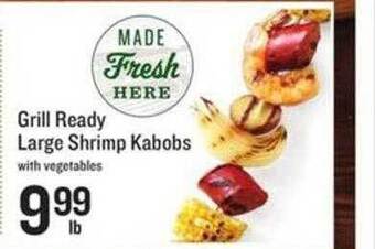 Lowes Foods Grill Ready Large Shrimp Kabobs offer
