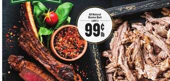 Lowes Foods All Natural Boston Butt offer