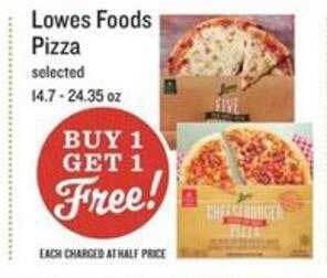 Lowes Foods Lowes Foods Pizza offer