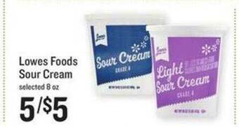 Lowes Foods Lowes Foods Sour Cream offer
