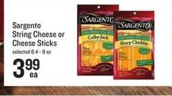 Lowes Foods Sargento String Cheese Or Cheese Sticks offer