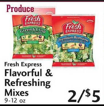 Sunset Foods Fresh Express Flavorful & Refreshing Mixes offer