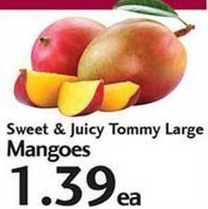 Sunset Foods Sweet & Juicy Tommy Large Mangoes offer