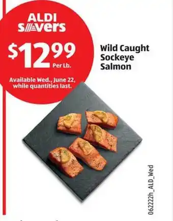 Aldi Wild Caught Cockeye Salmon offer