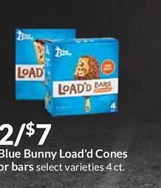Hy-Vee Blue Bunny Load'd Cones Or Bars offer