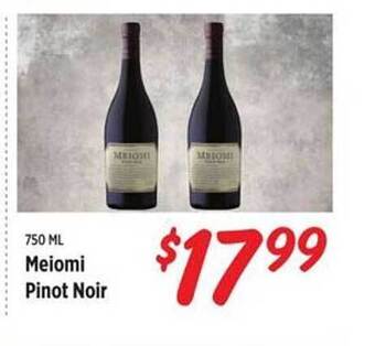 Rouses Meiomi Pinot Noir offer