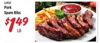 Rouses Large Pork Spare Ribs offer