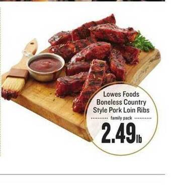 Lowes Foods Lowes Foods Boneless Country Style Pork Loin Ribs offer