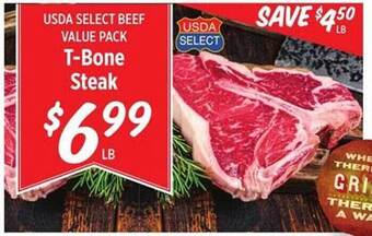 Rouses T-bone Steak offer