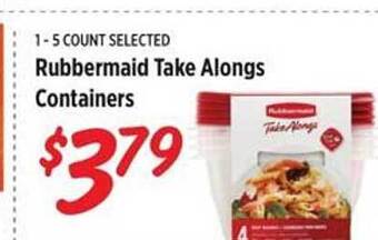 Rouses Rubbermaid Take Alongs Containers offer
