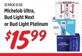 Rouses Michelob Ultra Bud Light Next Or Bud Light Platinum offer