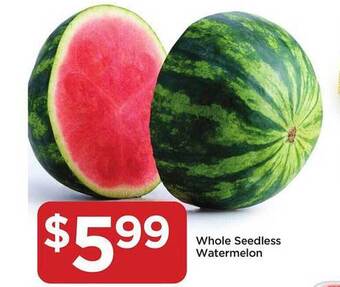 Food 4 Less Whole Seedless Watermelon offer