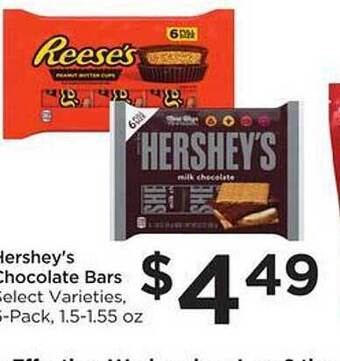 Food 4 Less Hershey's Chocolate Bars offer