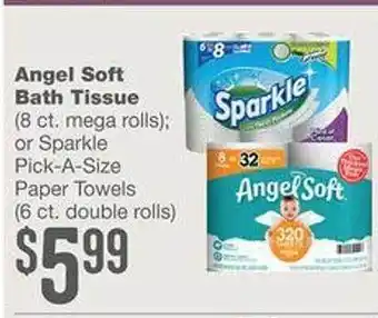 Forest Hills Food Angel Soft Bath Tissue Or Sparkle Pick-a-size Paper Towels offer