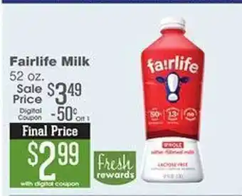 Forest Hills Food Fairlife Milk offer