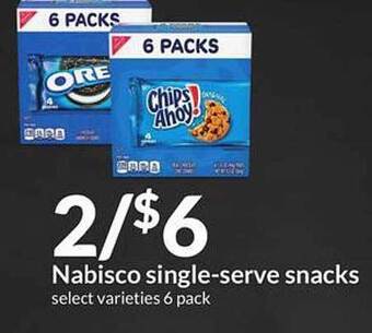 Hy-Vee Nabisco Single-serve Snacks offer