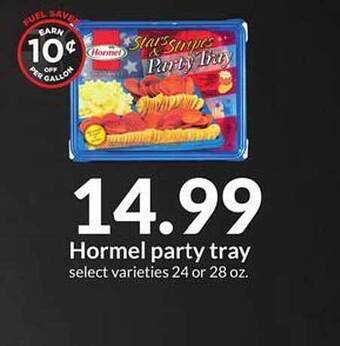 Hy-Vee Hormel Party Tray offer