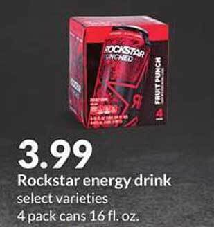 Hy-Vee Rockstar Energy Drink offer
