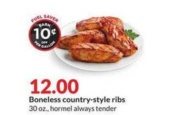 Hy-Vee Boneless Country-style Ribs offer