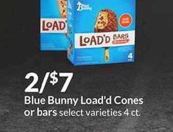 Hy-Vee Blue Bunny Load'd Cones Or Bars offer