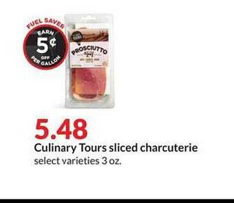 Hy-Vee Culinary Tours Sliced Charcuterie offer