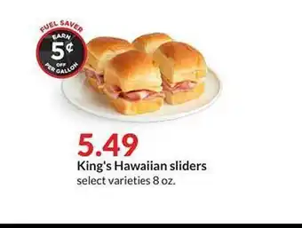 Hy-Vee Kings Hawaiian Sliders offer