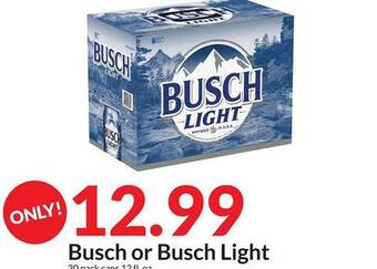 Hy-Vee Busch Or Busch Light offer