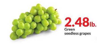 Hy-Vee Green Seedless Grapes offer