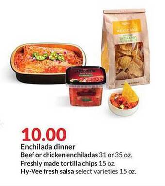 Hy-Vee Enchilada Dinner offer