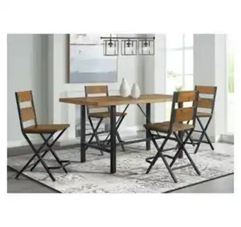 5 - piece melton counter height table & chairs