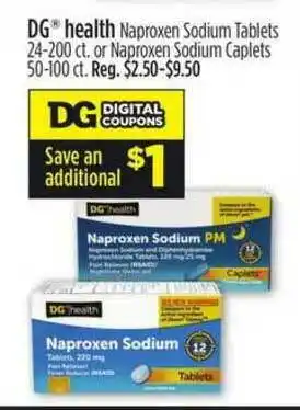 Dollar General Dg Health Naproxen Soduim Tablets Or Naproxen Soduim Caplets offer