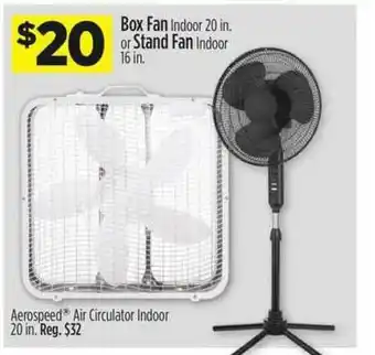 Dollar General Box Fan Indoor Or Stand Fan Indoor offer