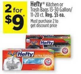 Dollar General Hefty Kitchen Or Trash Bags Gallon offer